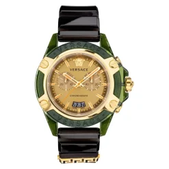 Ure^Versace Chrono Active Silikoneur Grøn
