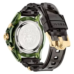 Ure^Versace Chrono Active Silikoneur Grøn