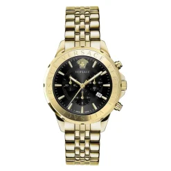 Ure^Versace Chrono Signature Chronograph Ur Rustfrit Stål Gul