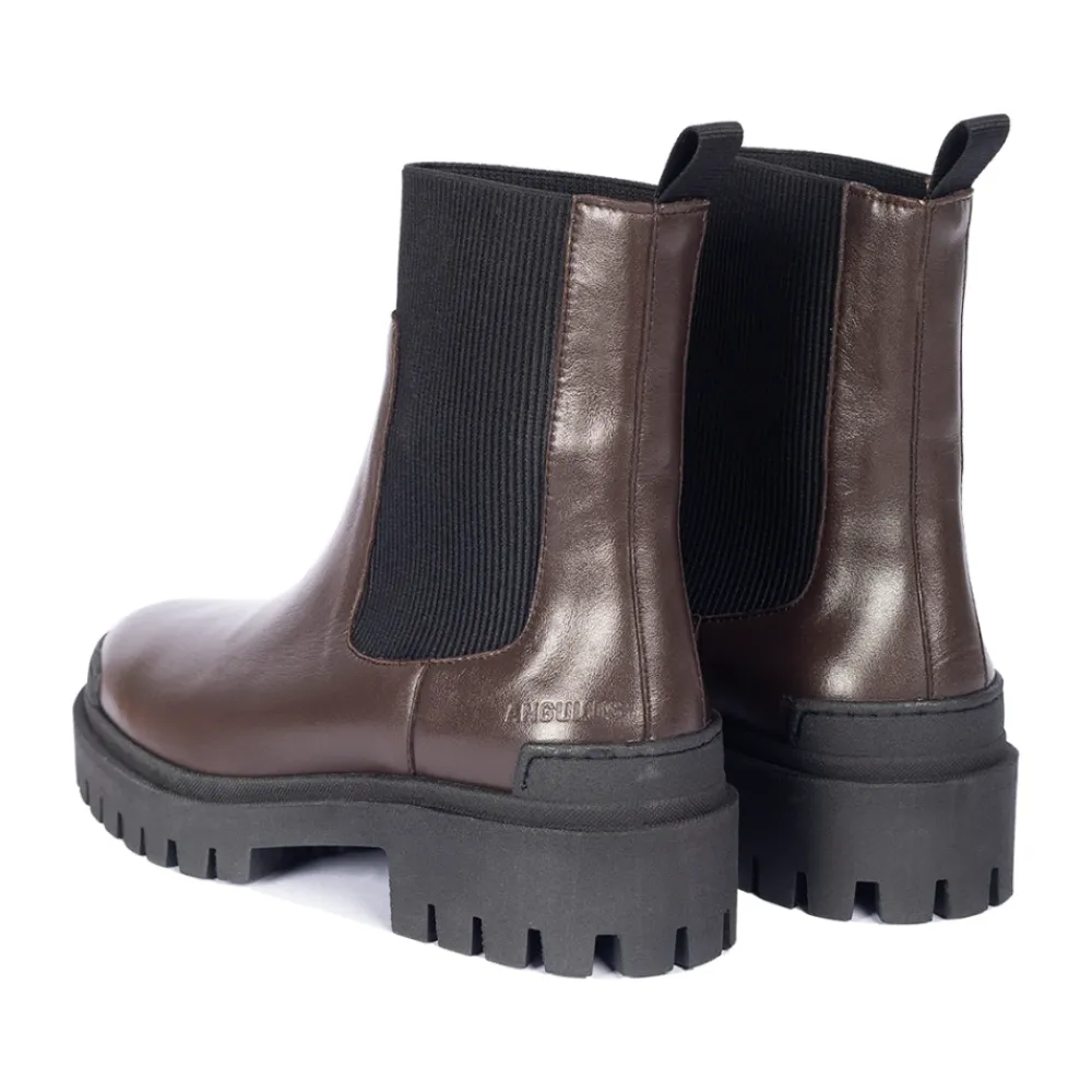 Chelsea Boots^Angulus Chunky Chelsea Boot - / Sort Brun