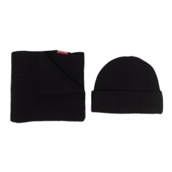 Huer, Kasketter & Hatte^Dsquared2 Chunky Ribbed Logo Sweater Sort