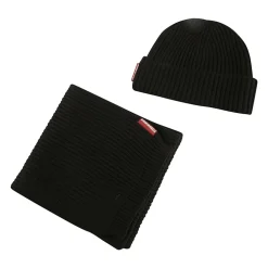 Huer, Kasketter & Hatte^Dsquared2 Chunky Ribbed Logo Sweater Sort