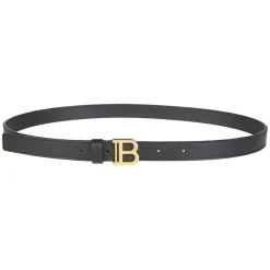 Bælter|Bælter^Balmain Cintura Logo Oro Sort