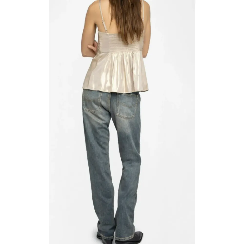 Bluser & Skjorter<Zadig & Voltaire Cippie Satin Camisole Gul