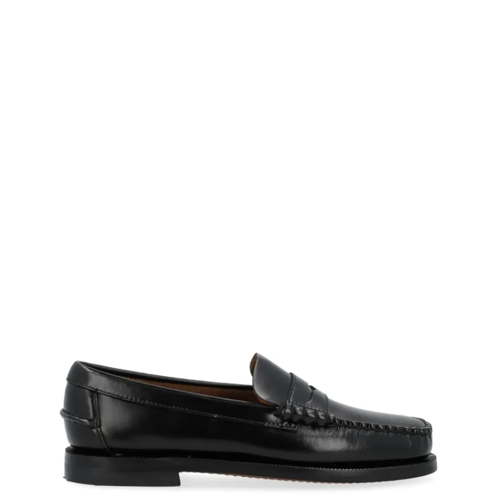 Loafers<Sebago Classic Dan Moccasin Sort