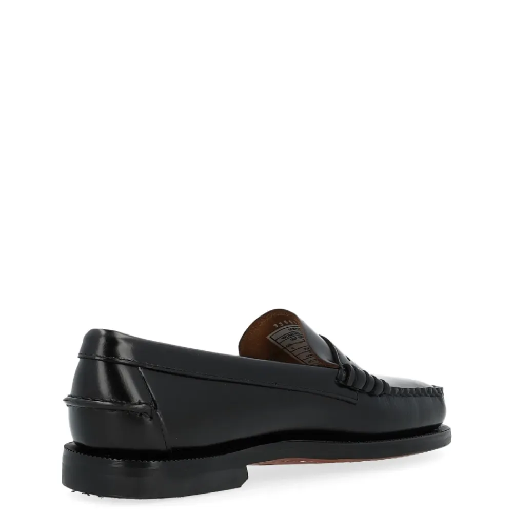 Loafers<Sebago Classic Dan Moccasin Sort