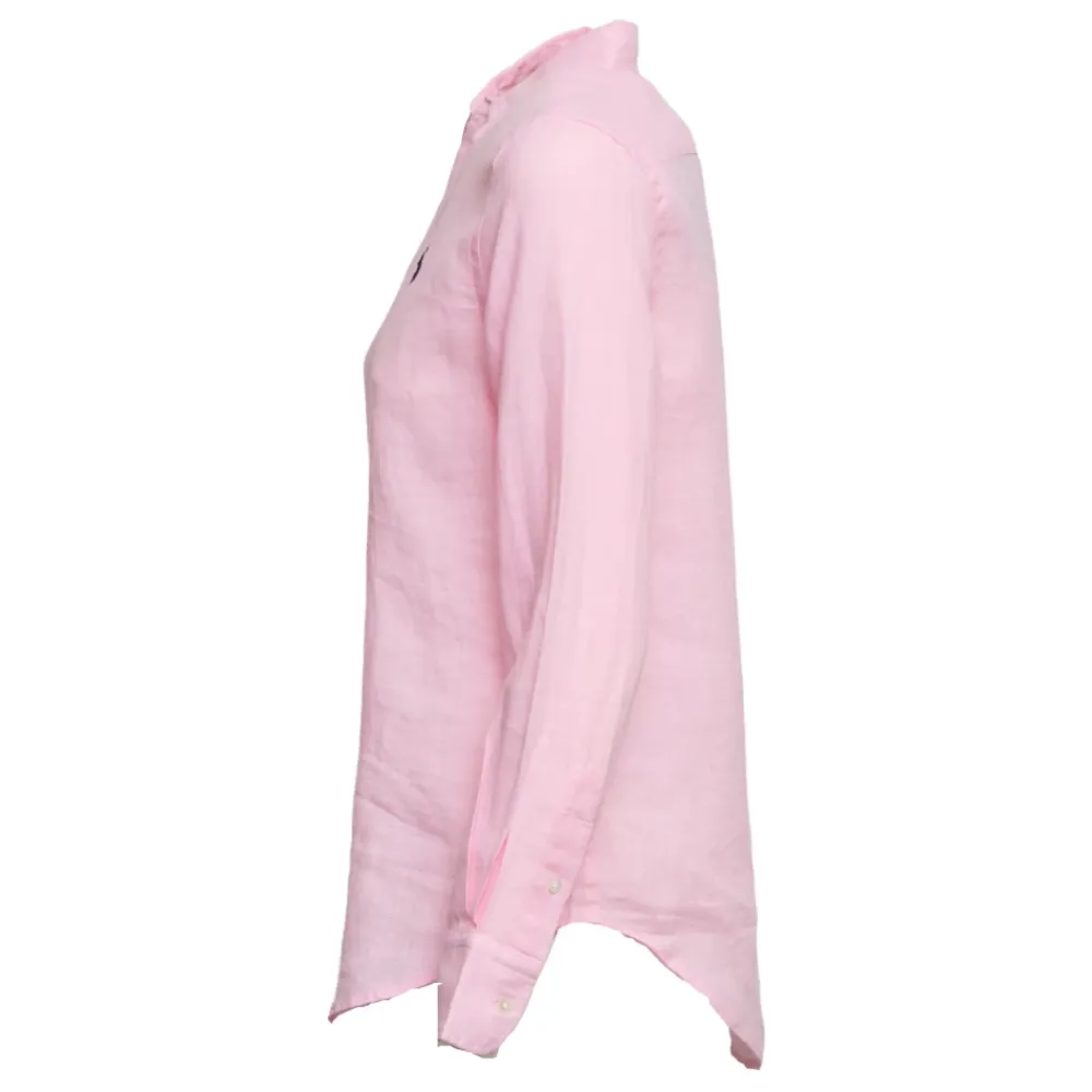 Bluser & Skjorter<Polo Ralph Lauren Classic Long Sleeve Button Front Shirt Pink
