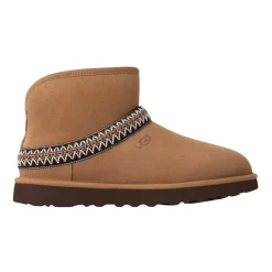 Vinterstøvler<UGG Classic Mini Crescent Beige
