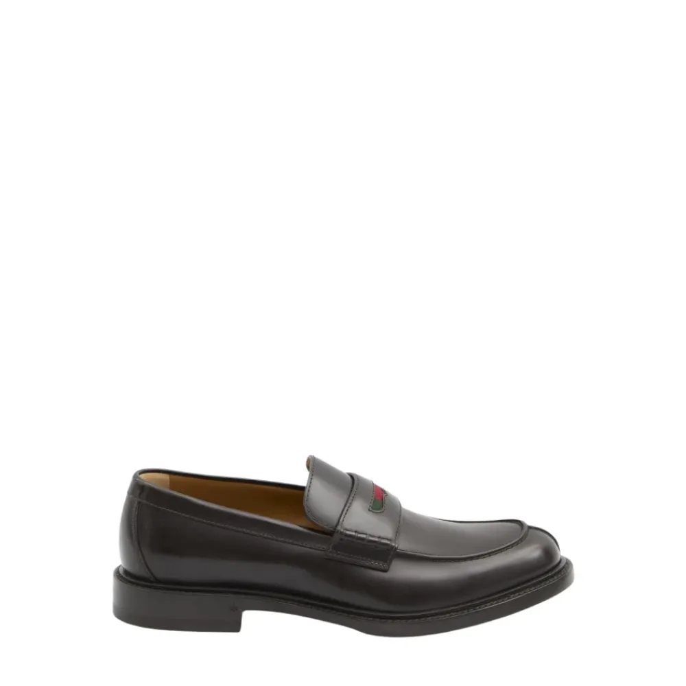 Loafers^Gucci Classic Monogram Loafers Brun