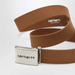 Bælter<Carhartt Wip Clip Belt Chrome Brun