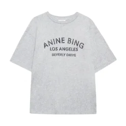 T-Shirts<Anine Bing Cohen Tee Paris Stencil Grå