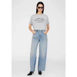 T-Shirts<Anine Bing Cohen Tee Paris Stencil Grå