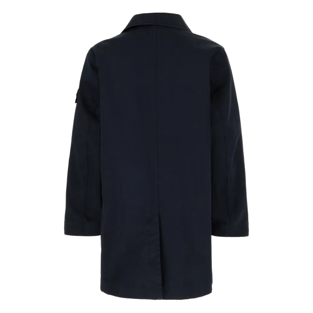 Frakker<Stone Island Compass-Badge Button-Up Coat Blå