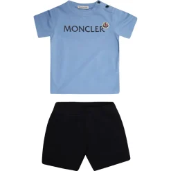 Bodystocking & Sæt<Moncler Completo TS con Bermuda Multifarvet