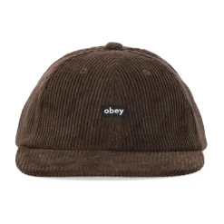 Huer, Kasketter & Hatte<Obey Cord Label 6 Panel Strapback Brun