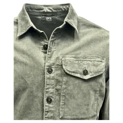 Jakker<C.P. Company Corduroy Overshirt i Gunmetal Beige