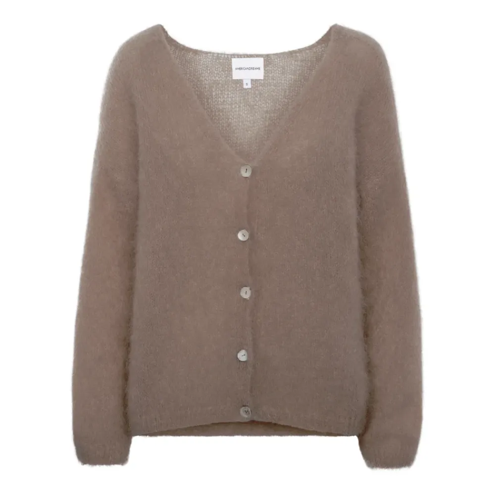 Striktrøjer & Sweatere^AMERICANDREAMS Cornelia Cardigan Brun