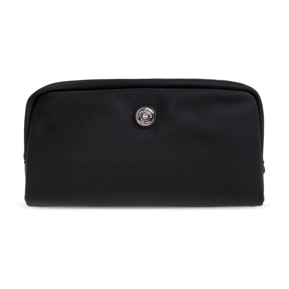 Toilettasker<Tory Burch Cosmetic Bag with Logo Sort