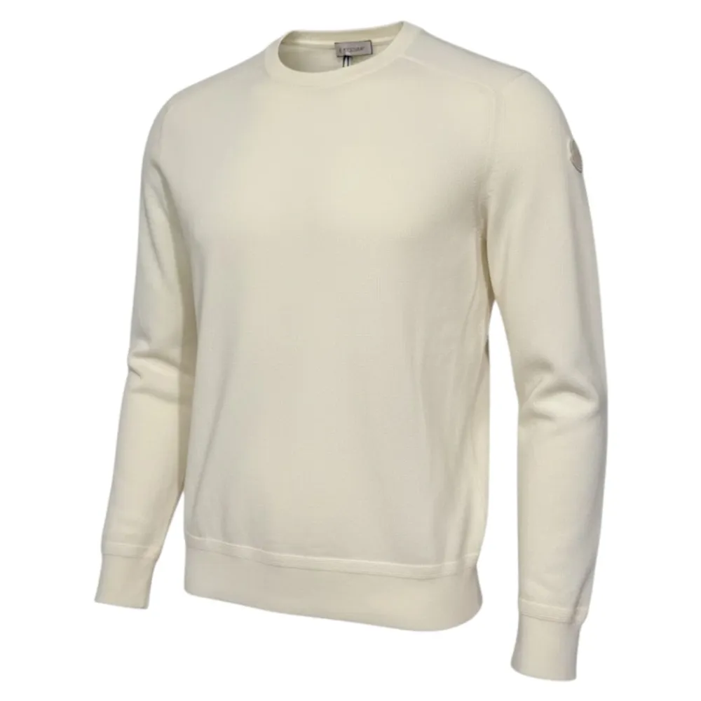 Trøjer|Sweatshirts^Moncler Cotton & Cashmere Sweater Hvid