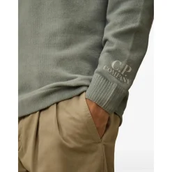 Strik<C.P. Company Cotton Chenille Knit Grå