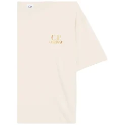 T-Shirts<C.P. Company Cotton Crew Neck T-Shirt Beige