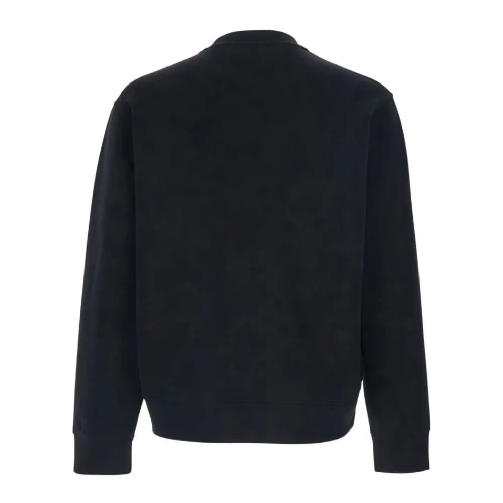 Sweatshirts^Emporio Armani Cotton Crewneck Sweatshirt Sort