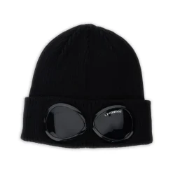 Huer, Kasketter & Hatte<C.P. Company Cotton Goggle Beanie Sort