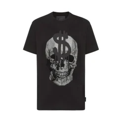 T-Shirts<Philipp Plein Cotton Jersey T-shirt Sort