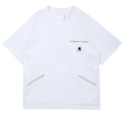 T-Shirts<Sacai Cotton Jersey T-Shirt Hvid