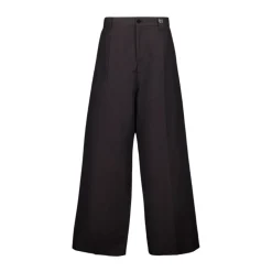 Bukser^Balenciaga Cotton Large-Fit Bukser Sort