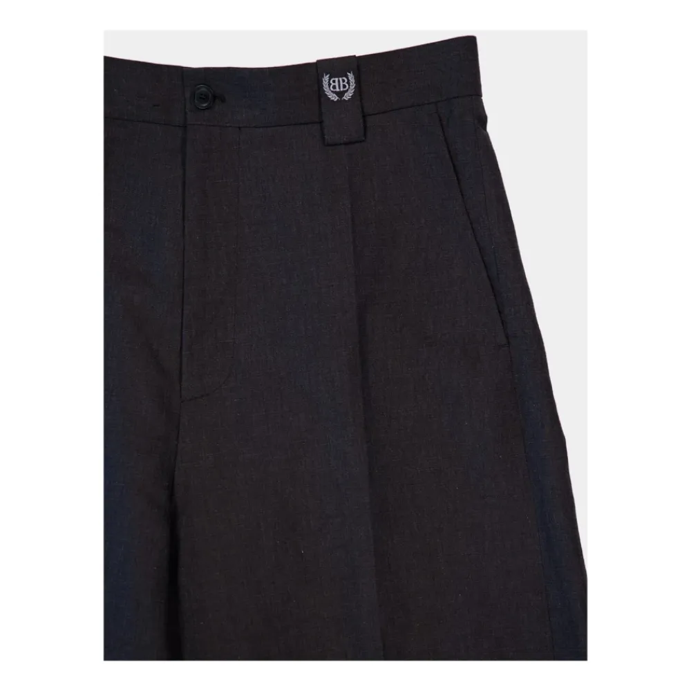 Bukser^Balenciaga Cotton Large-Fit Bukser Sort