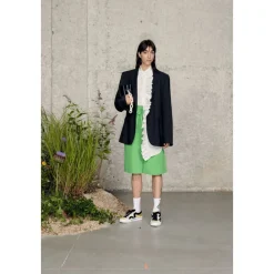 Bluser & Skjorter^MSGM Cotton Poplin Dress Hvid