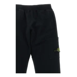 Underdele<Stone Island Cotton Sweatpants Sort
