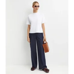 T-Shirts<Theory Cotton T-Shirt Hvid