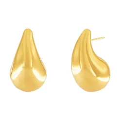 Smykker^Dansk Copenhagen Courage Waterproof Paisley Earring 18K Gold Plating Gul