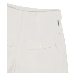 Underdele^Moncler Cremefarvede shorts med logo Beige