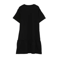Jumpsuits^Moschino Crew Neck Half-Sleeve Kjole med Print Sort