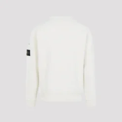 Sweatshirts^Stone Island Crew Neck Sweatshirt Hvid