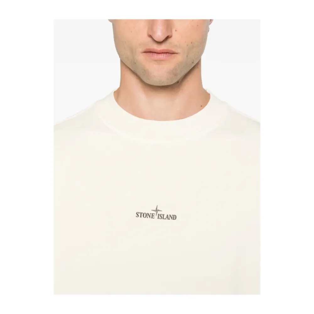 Sweatshirts^Stone Island Crew Neck Sweatshirt Beige