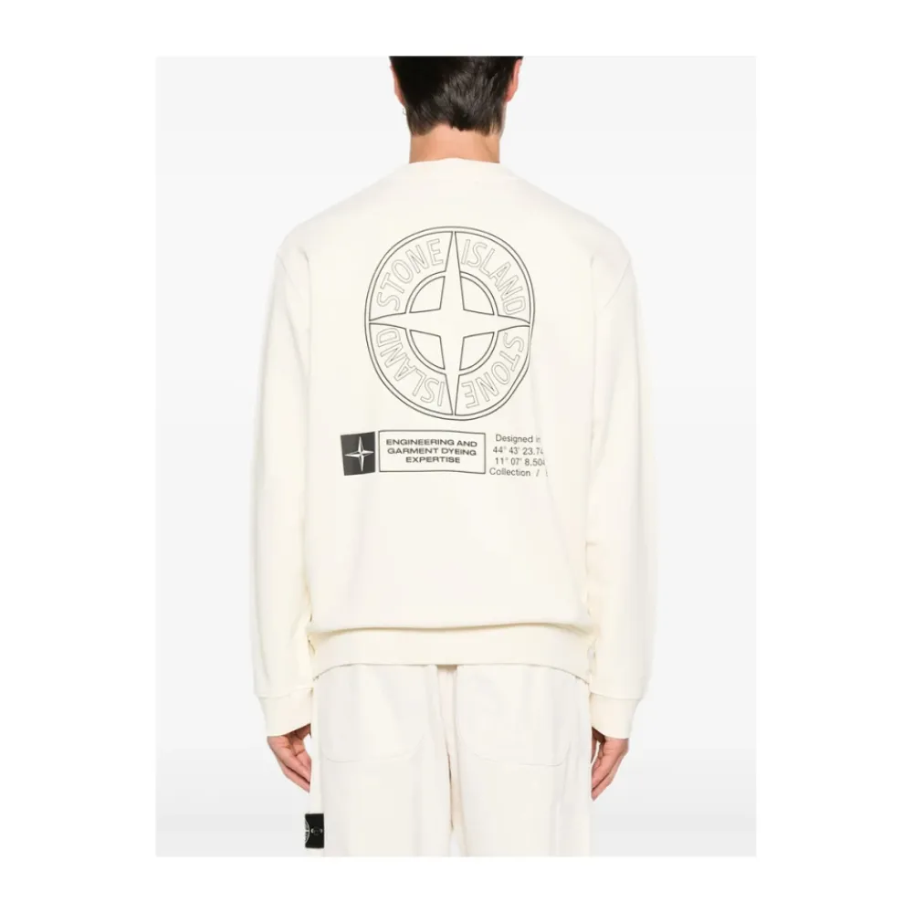 Sweatshirts^Stone Island Crew Neck Sweatshirt Beige