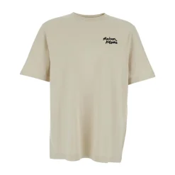 T-Shirts^Maison Kitsuné Crew neck T-shirt Beige