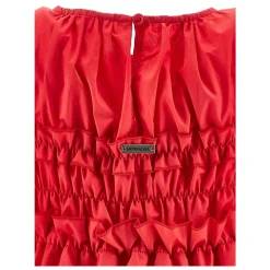 Kjoler & Nederdele^Monnalisa Crewneck Flared Dress Rød