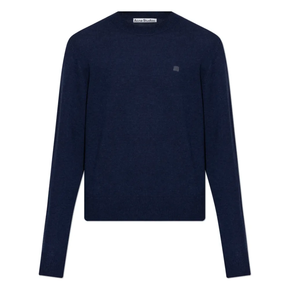 Strik^Acne Studios Crewneck Sweater Blå