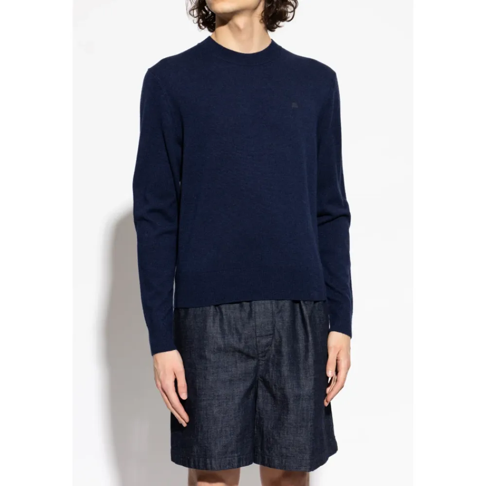 Strik^Acne Studios Crewneck Sweater Blå