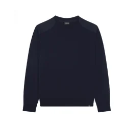 Strik^Paul & Shark Crewneck Sweater Blå