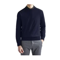 Strik^Paul & Shark Crewneck Sweater Blå