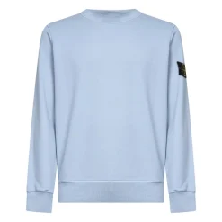 Trøjer|Sweatshirts<Stone Island Crewneck Sweatshirt Blå