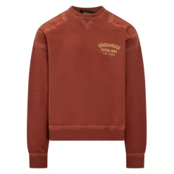 Trøjer|Sweatshirts<Dsquared2 Crewneck Sweatshirt Rød