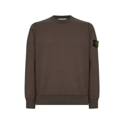 Trøjer|Sweatshirts<Stone Island Crewneck Sweatshirt Brun