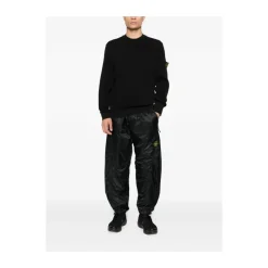 Strik<Stone Island Crewneck Sweatshirt Sort